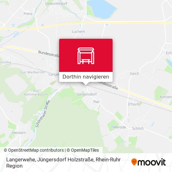 Langerwehe, Jüngersdorf Holzstraße Karte