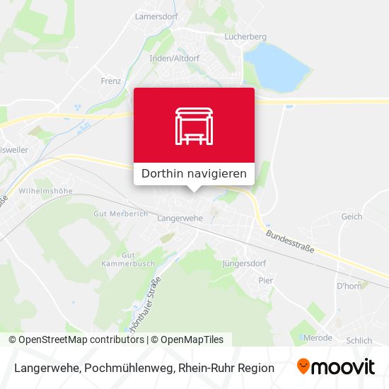 Langerwehe, Pochmühlenweg Karte