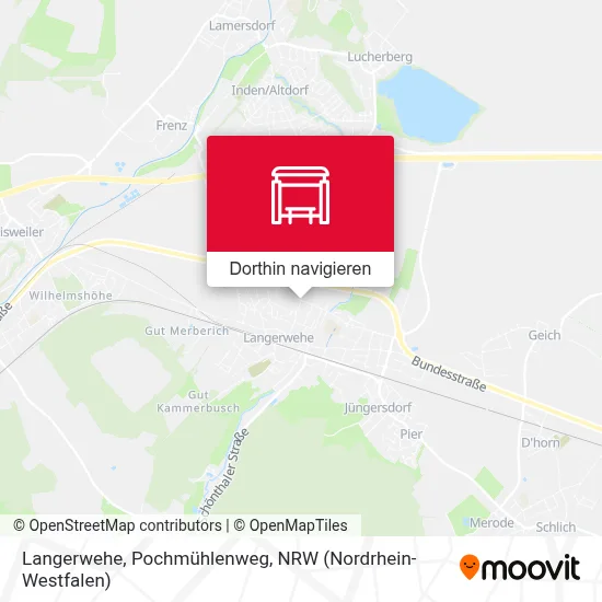 Langerwehe, Pochmühlenweg Karte