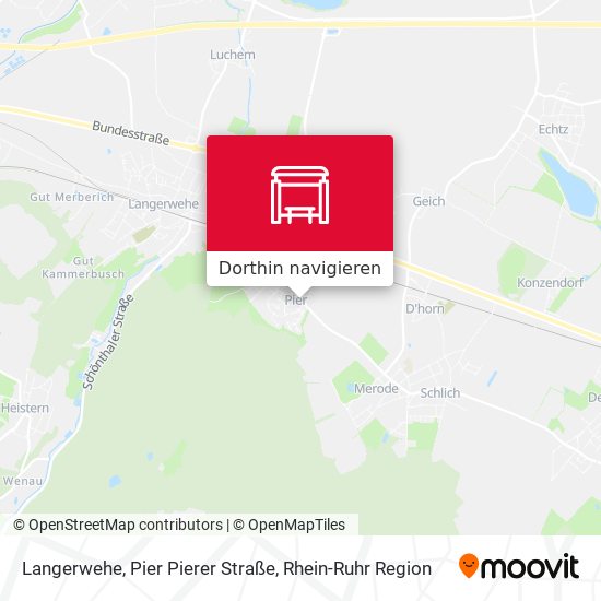 Langerwehe, Pier Pierer Straße Karte