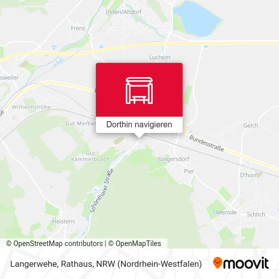 Langerwehe, Rathaus Karte