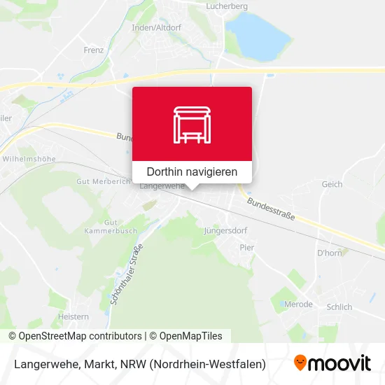 Langerwehe, Markt Karte