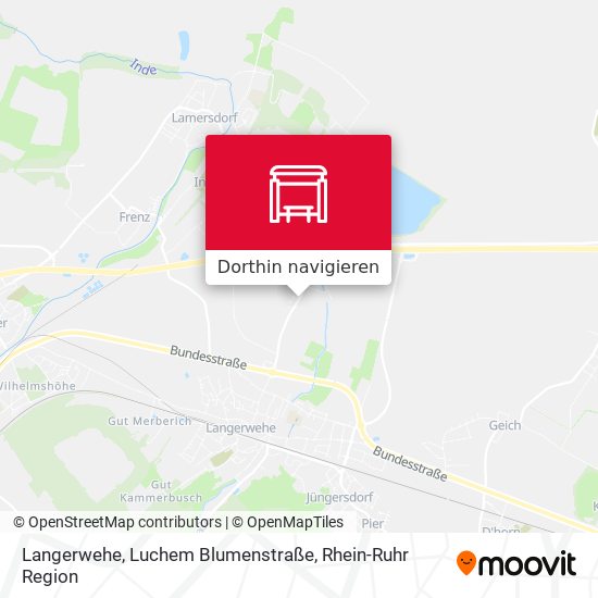 Langerwehe, Luchem Blumenstraße Karte