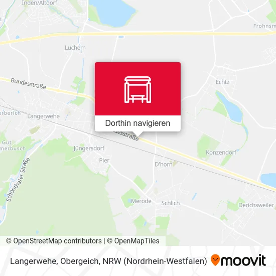 Langerwehe, Obergeich Karte