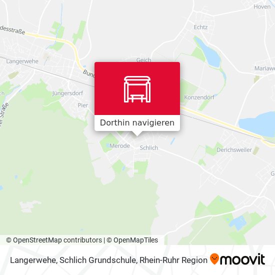 Langerwehe, Schlich Grundschule Karte