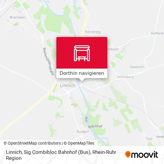 Linnich, Sig Combibloc Bahnhof (Bus) Karte