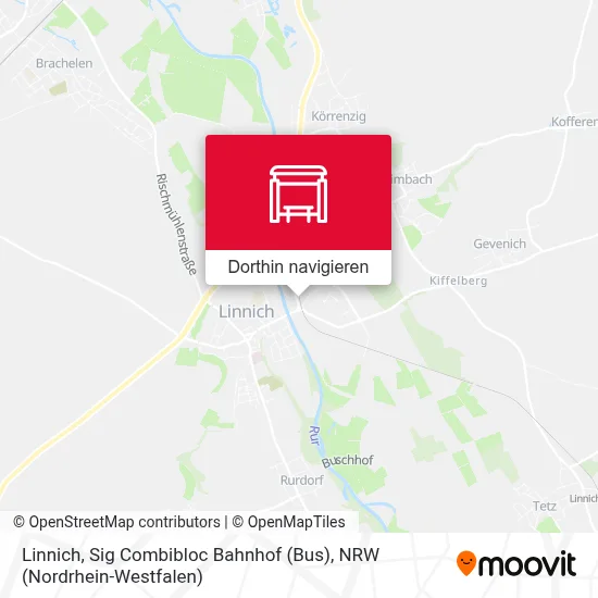 Linnich, Sig Combibloc Bahnhof (Bus) Karte