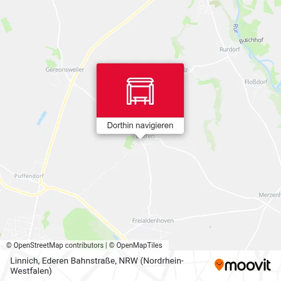 Linnich, Ederen Bahnstraße Karte