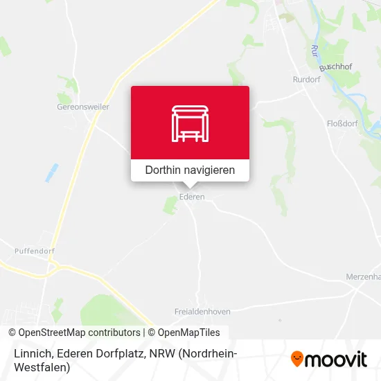 Linnich, Ederen Dorfplatz Karte