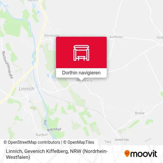 Linnich, Gevenich Kiffelberg Karte