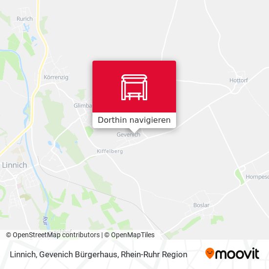 Linnich, Gevenich Bürgerhaus Karte