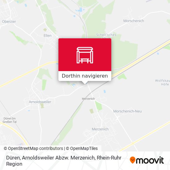Düren, Arnoldsweiler Abzw. Merzenich Karte