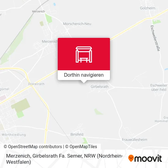 Merzenich, Girbelsrath Fa. Semer Karte