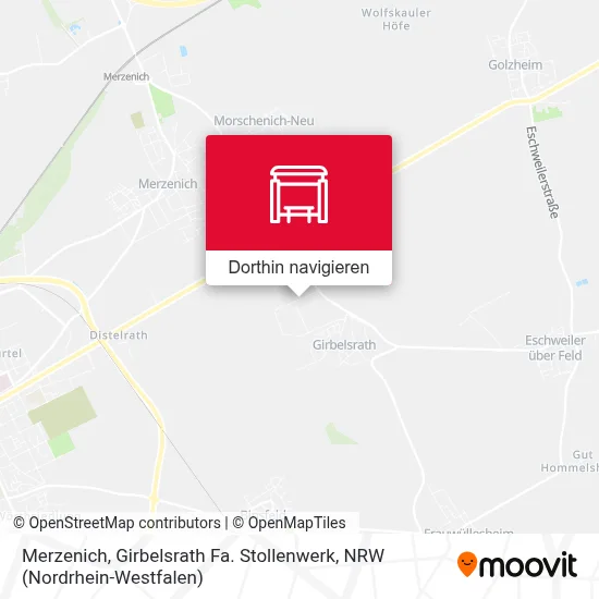 Merzenich, Girbelsrath Fa. Stollenwerk Karte