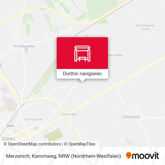 Merzenich, Kammweg Karte