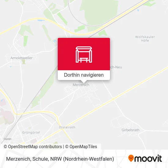 Merzenich, Schule Karte