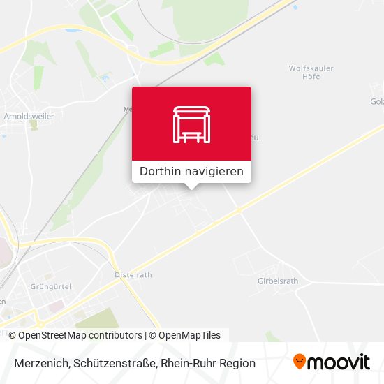 Merzenich, Schützenstraße Karte