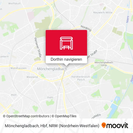 Mönchengladbach, Hbf Karte