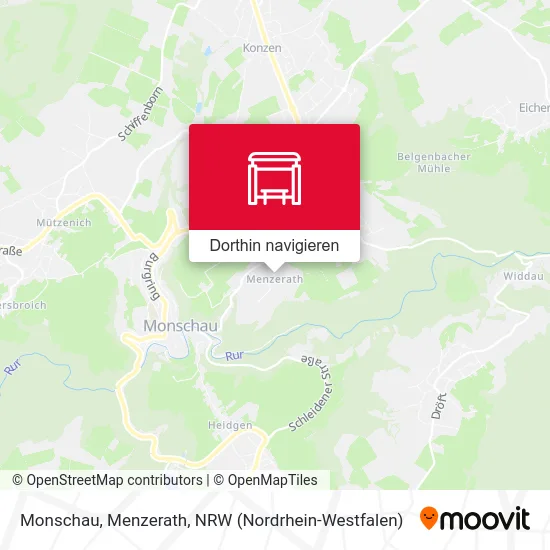 Monschau, Menzerath Karte