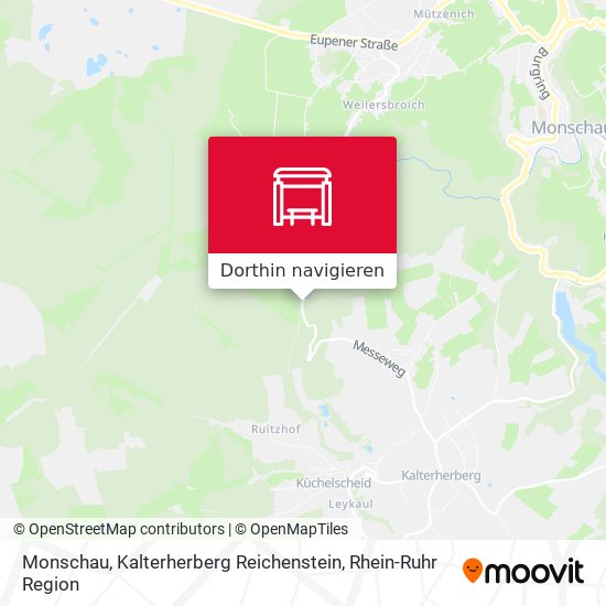 Monschau, Kalterherberg Reichenstein Karte