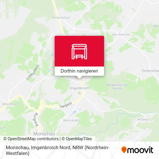 Monschau, Imgenbroich Nord Karte