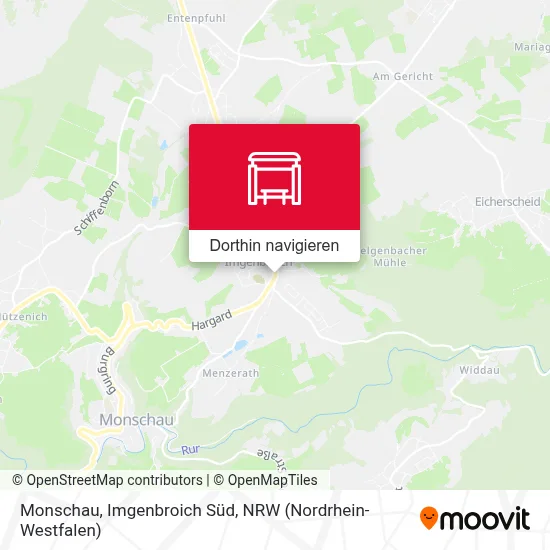 Monschau, Imgenbroich Süd Karte