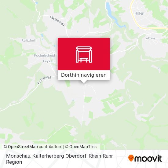 Monschau, Kalterherberg Oberdorf Karte