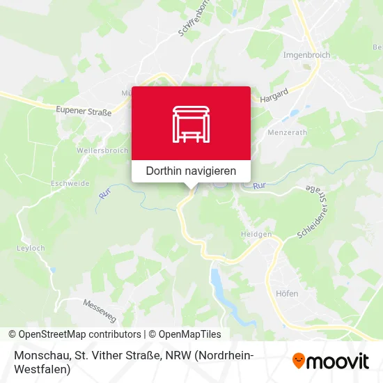 Monschau, St. Vither Straße Karte