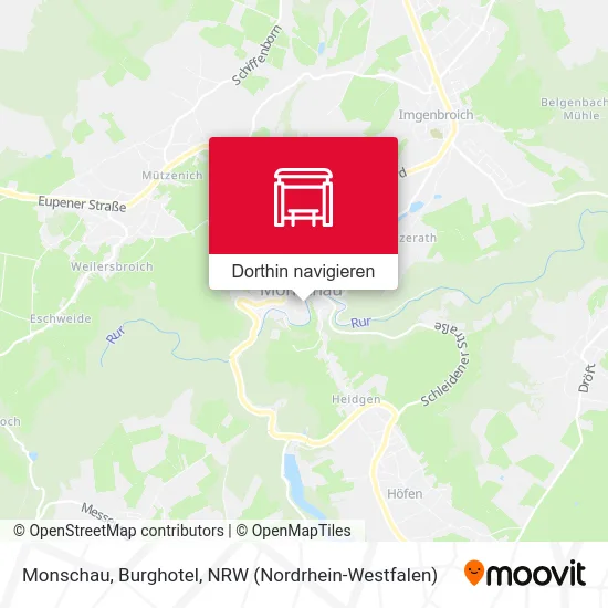 Monschau, Burghotel Karte