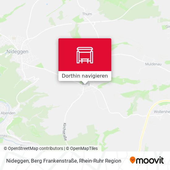 Nideggen, Berg Frankenstraße Karte