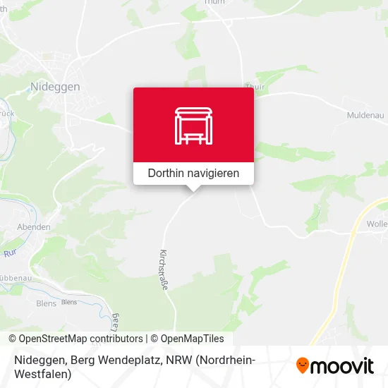 Nideggen, Berg Wendeplatz Karte