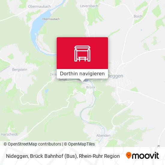 Nideggen, Brück Bahnhof (Bus) Karte