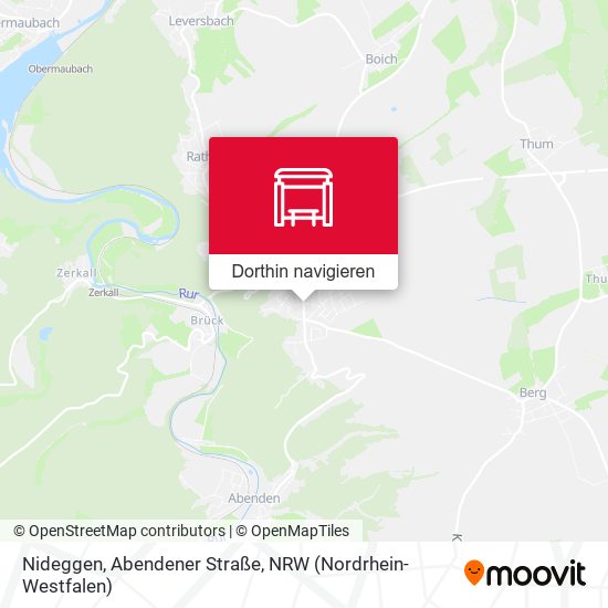 Nideggen, Abendener Straße Karte