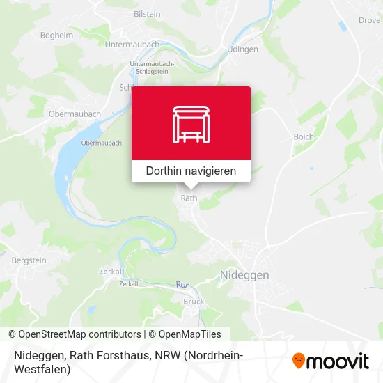 Nideggen, Rath Forsthaus Karte