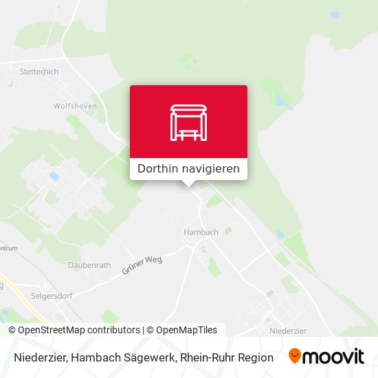 Niederzier, Hambach Sägewerk Karte