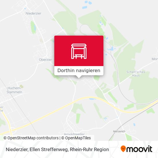 Niederzier, Ellen Streffenweg Karte