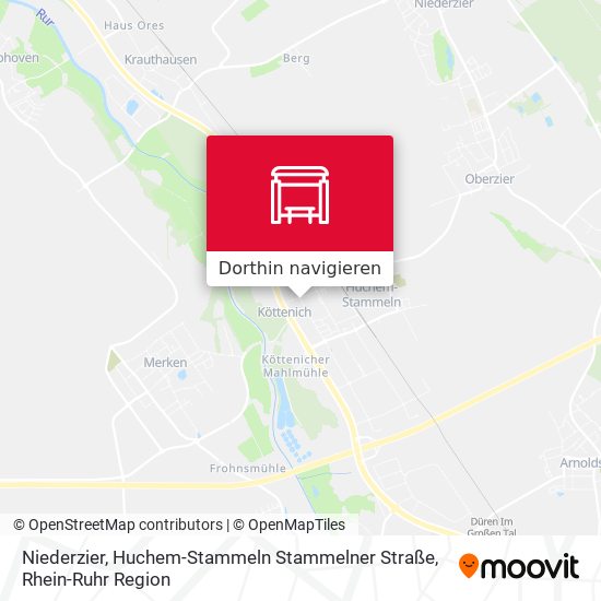 Niederzier, Huchem-Stammeln Stammelner Straße Karte