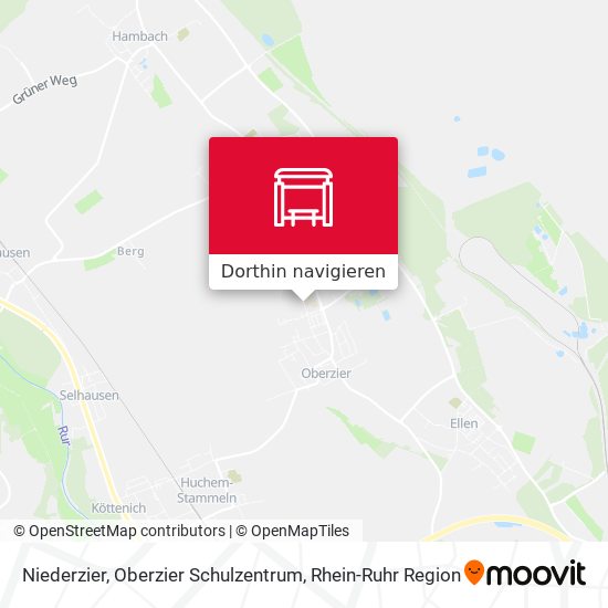 Niederzier, Oberzier Schulzentrum Karte