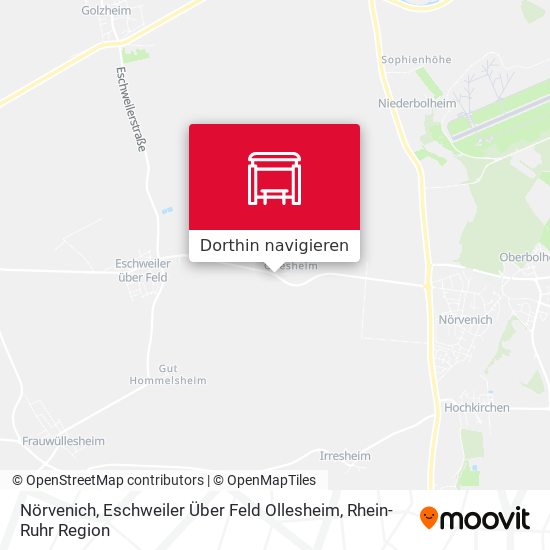 Nörvenich, Eschweiler Über Feld Ollesheim Karte