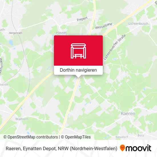 Raeren, Eynatten Depot Karte