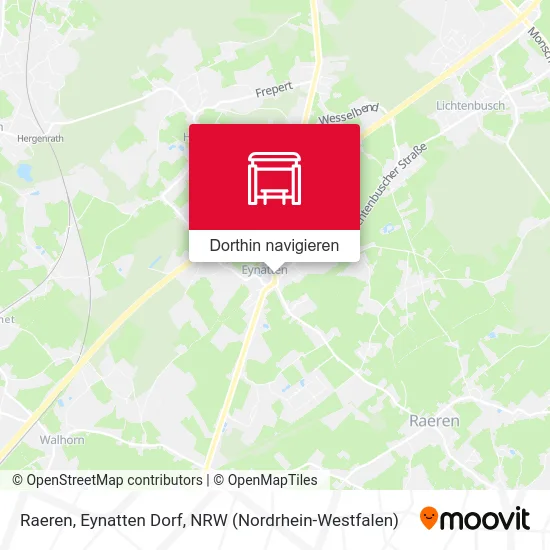 Raeren, Eynatten Dorf Karte