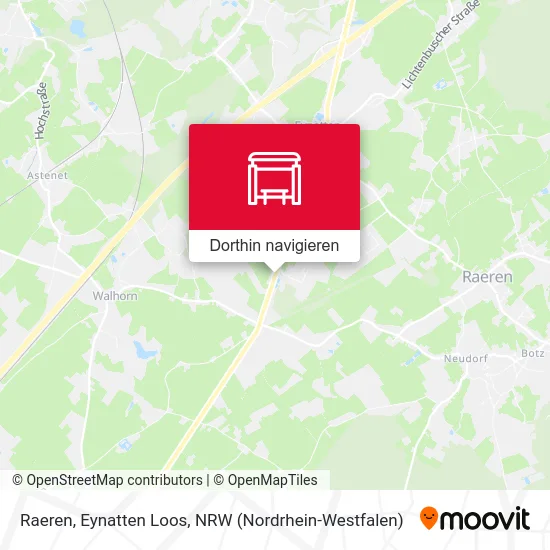 Raeren, Eynatten Loos Karte