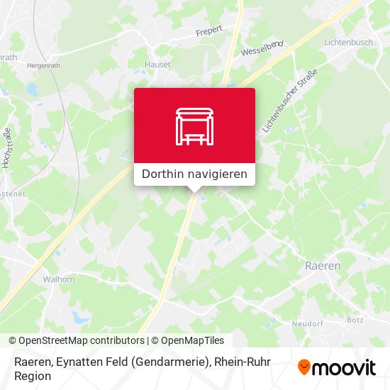 Raeren, Eynatten Feld (Gendarmerie) Karte