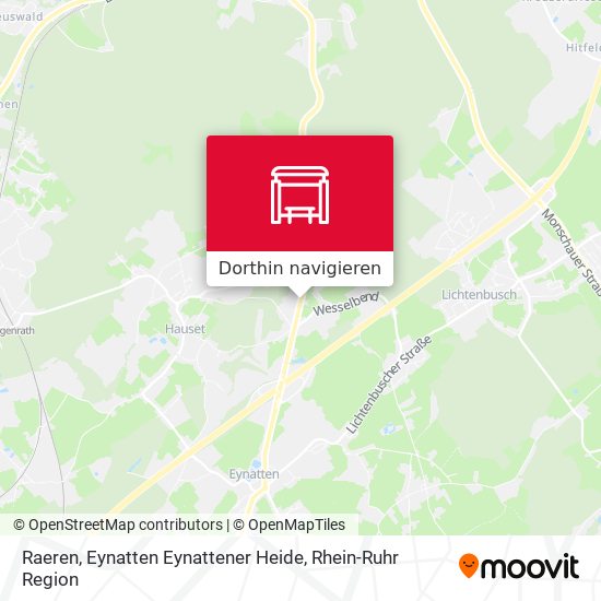 Raeren, Eynatten Eynattener Heide Karte