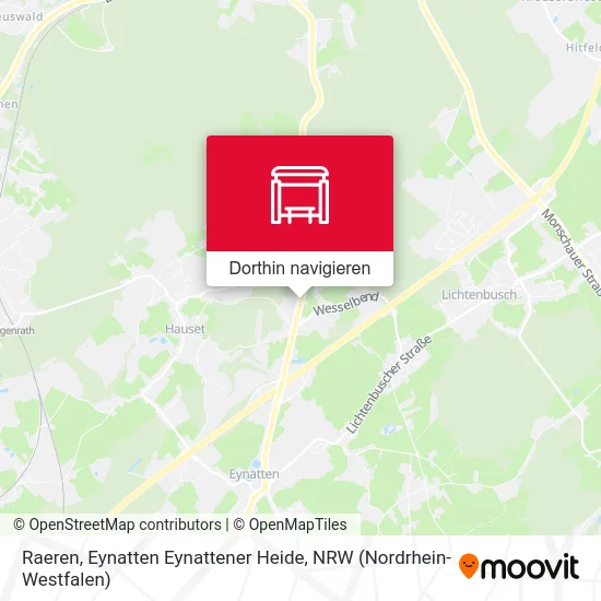 Raeren, Eynatten Eynattener Heide Karte