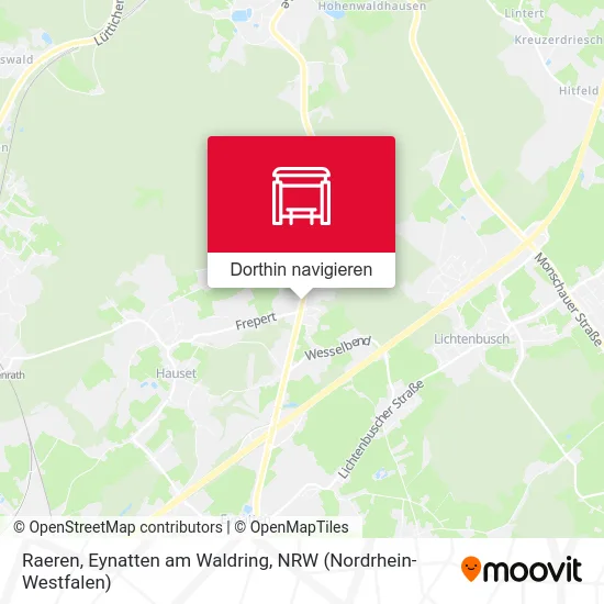 Raeren, Eynatten am Waldring Karte