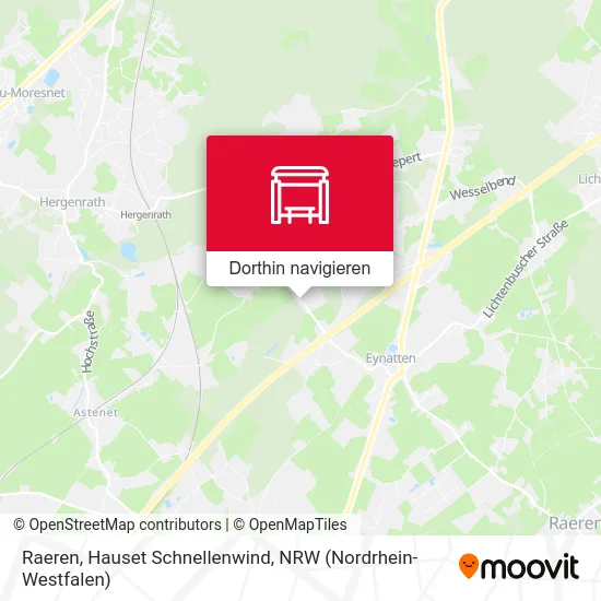 Raeren, Hauset Schnellenwind Karte