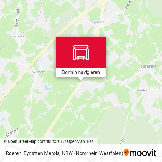 Raeren, Eynatten Merols Karte