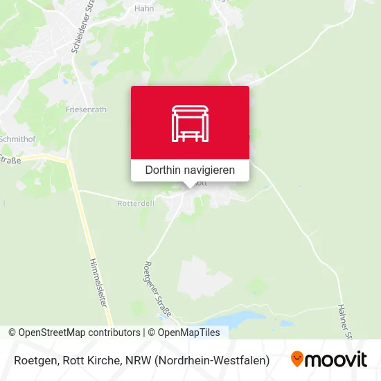 Roetgen, Rott Kirche Karte