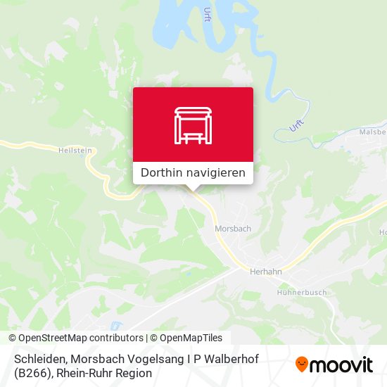 Schleiden, Morsbach Vogelsang I P Walberhof (B266) Karte